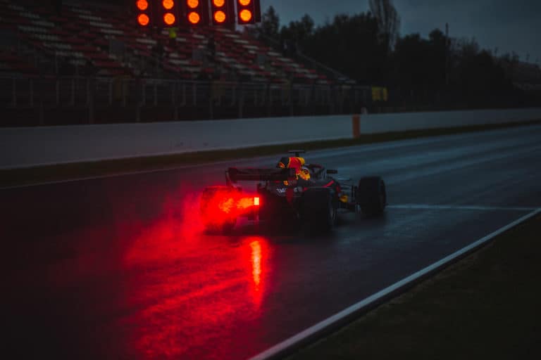 Red Light At The Back On F1 Cars